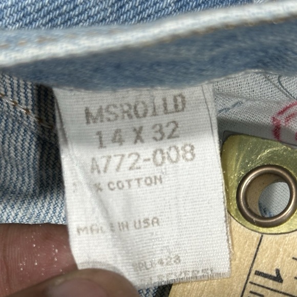 VTG‎ Wrangler Jeans Women 14x32 Cowboy Cut Blue 90s Western Farm Ranch Cowgirl - Picture 2 of 14